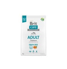 Brit Care Grain-free Adult Salmon беззерновой сухой корм для собак, 3 кг цена и информация | Сухой корм для собак | kaup24.ee