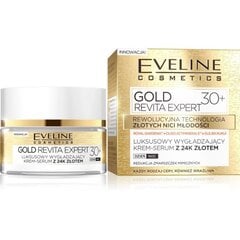 Siluv näokreem-seerum Eveline Gold Revita Expert 30+ 50 ml hind ja info | Näokreemid | kaup24.ee