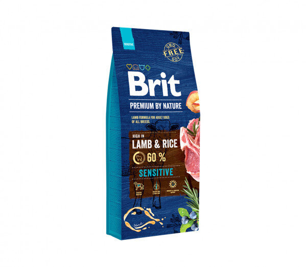 Brit Premium By Nature Sensitive Lamb hüpoallergeenne kuivtoit tundlikele, allergilistele koertele, 15 kg hind ja info | Kuivtoit koertele | kaup24.ee