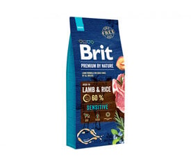 Brit Premium By Nature Sensitive Lamb гипоаллергенный сухой корм для чувствительных, аллергичных собак., 15 кг цена и информация |  Сухой корм для собак | kaup24.ee