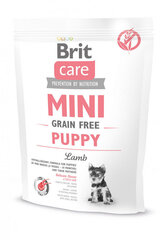 Brit Care Mini Puppy Lamb гипоаллергенный, беззерновой сухой корм для щенков мелких пород и их мам, 0,4 кг цена и информация | Сухой корм для собак | kaup24.ee