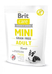 Brit Care Mini Adult Lamb hüpoallergeenne kuivtoit väikest tõugu koertele, 0,4 kg hind ja info | Kuivtoit koertele | kaup24.ee