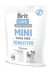 Brit Care Mini Sensitive гипоаллергенный, беззерновой сухой корм для чувствительных собак мелких пород, 0,4 кг цена и информация | Сухой корм для собак | kaup24.ee