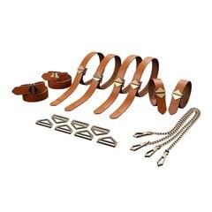 Rihmade komplekt Lockink, pruun hind ja info | BDSM ja fetish | kaup24.ee