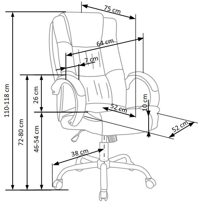 Kontoritool Relax 2, hall hind ja info | Kontoritoolid | kaup24.ee