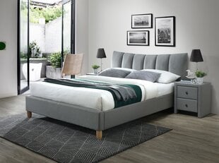 Кровать Halmar Sandy, 160 х 200 см, серая цена и информация | Кровати | kaup24.ee