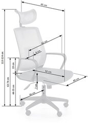 Офисное кресло Halmar Arsen, серое цена и информация | Офисные кресла | kaup24.ee