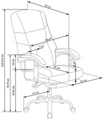 Kontoritool Alvin, must hind ja info | Kontoritoolid | kaup24.ee