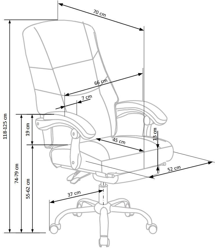 Kontoritool Alvin, must hind ja info | Kontoritoolid | kaup24.ee