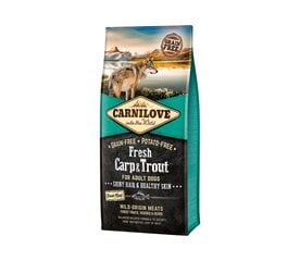 Carnilove Fresh Carp&Trout Adult беззерновой, сухой корм для собакs, 1,5 кг цена и информация | Сухой корм для собак | kaup24.ee