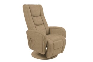 Массажное кресло-реклаймер Halmar Pulsar 2, песочного цвета цена и информация | Кресла в гостиную | kaup24.ee