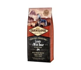 Carnilove Lamb & Wild Boar for Adult teraviljavaba kuivtoit koertele, 1,5 kg hind ja info | Kuivtoit koertele | kaup24.ee