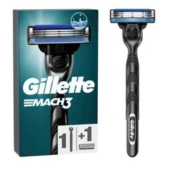 Gillette, Mach3, Habemenuga + 1 vahetatav tera hind ja info | Raseerimisvahendid | kaup24.ee