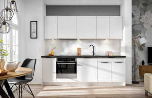 Novo köögikapp õhupuhastiga, 60 cm, valge matt hind ja info | Köögikapid | kaup24.ee