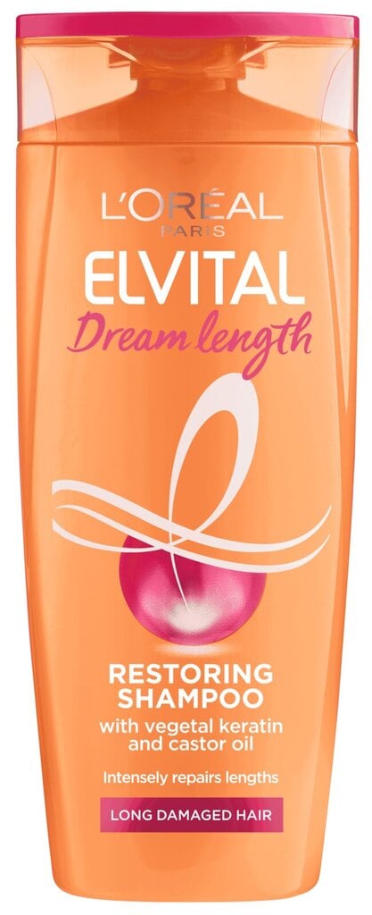 Taastav šampoon L'Oreal Paris Elvital Dream Length 250 ml цена и информация | Šampoonid | kaup24.ee
