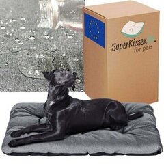 Лежак для собаки с подушкой SuperKissen24, серый, 100x70 см цена и информация | Лежаки, домики | kaup24.ee