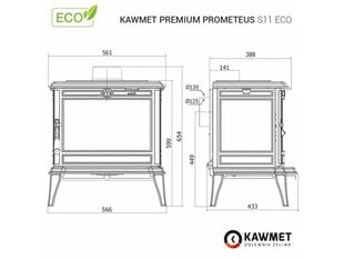 PREMIUM PROMETEUS S11 ECO цена и информация | Камины | kaup24.ee