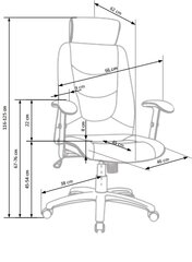 Офисное кресло Halmar Stilo 2, серое цена и информация | Офисные кресла | kaup24.ee
