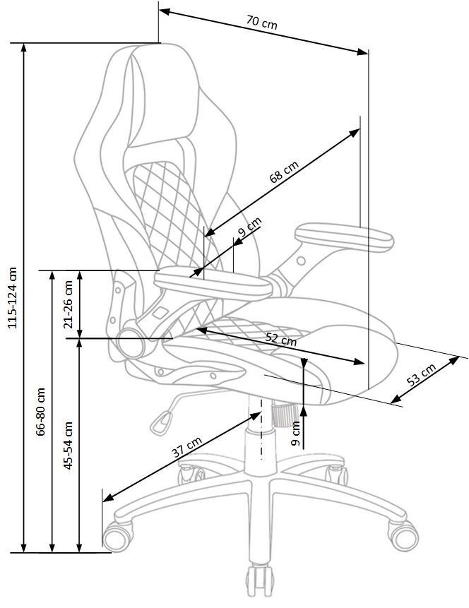 Kontoritool Sonic, must/hall hind ja info | Kontoritoolid | kaup24.ee