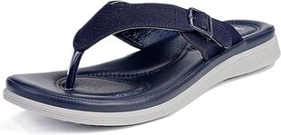 Gaatpot Flip Flops Elegance Comfort Lightweight Anti-Slip Navy Blue 40 hind ja info | Naiste plätud ja sussid | kaup24.ee