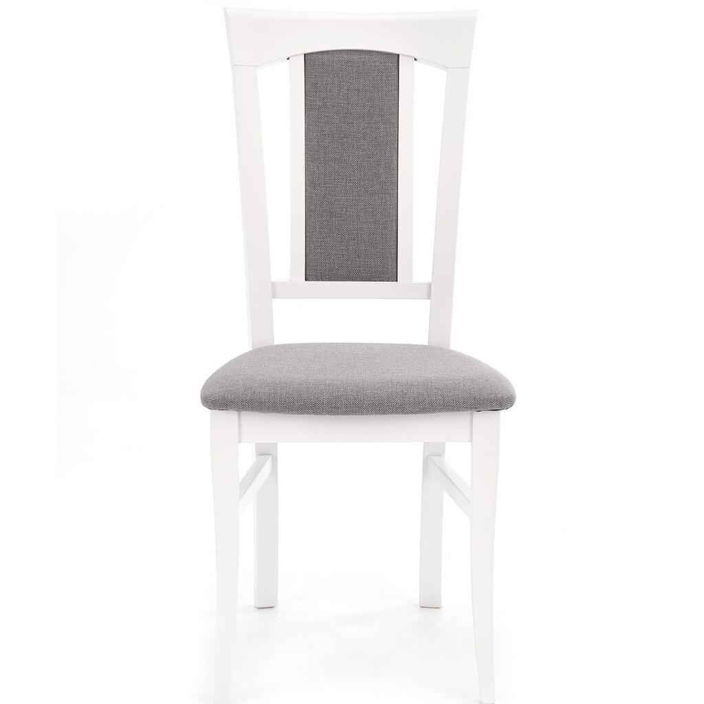 2-tooli komplekt Konrad, valge/hall hind ja info | Söögitoolid, baaritoolid | kaup24.ee