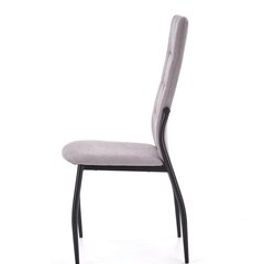 4 tooli komplekt K334, hall/must hind ja info | Söögilaua toolid, köögitoolid | kaup24.ee