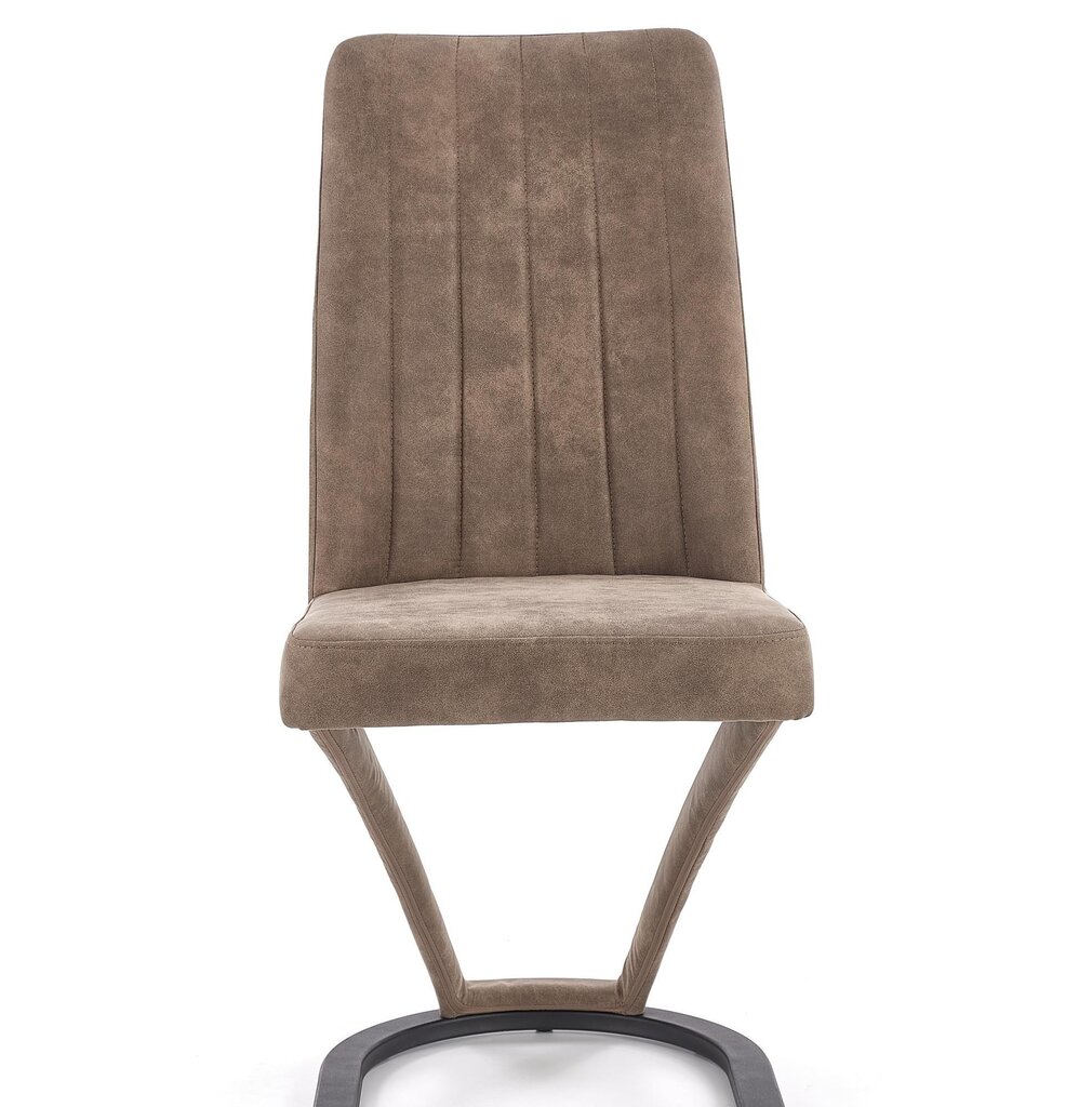 2 tooli komplekt K338, pruun/must hind ja info | Söögilaua toolid, köögitoolid | kaup24.ee