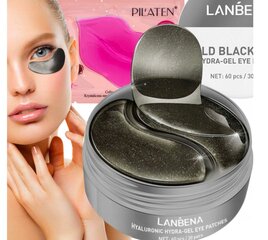 Lanbena Gold Черный Жемчуг 60 шт. гелевые пластинки под глаза + гель для губ Pilaten цена и информация | Маски для лица, патчи для глаз | kaup24.ee