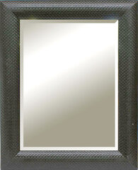 Зеркало Scafati, 102x82 см, черное цена и информация | Подвесные зеркала | kaup24.ee