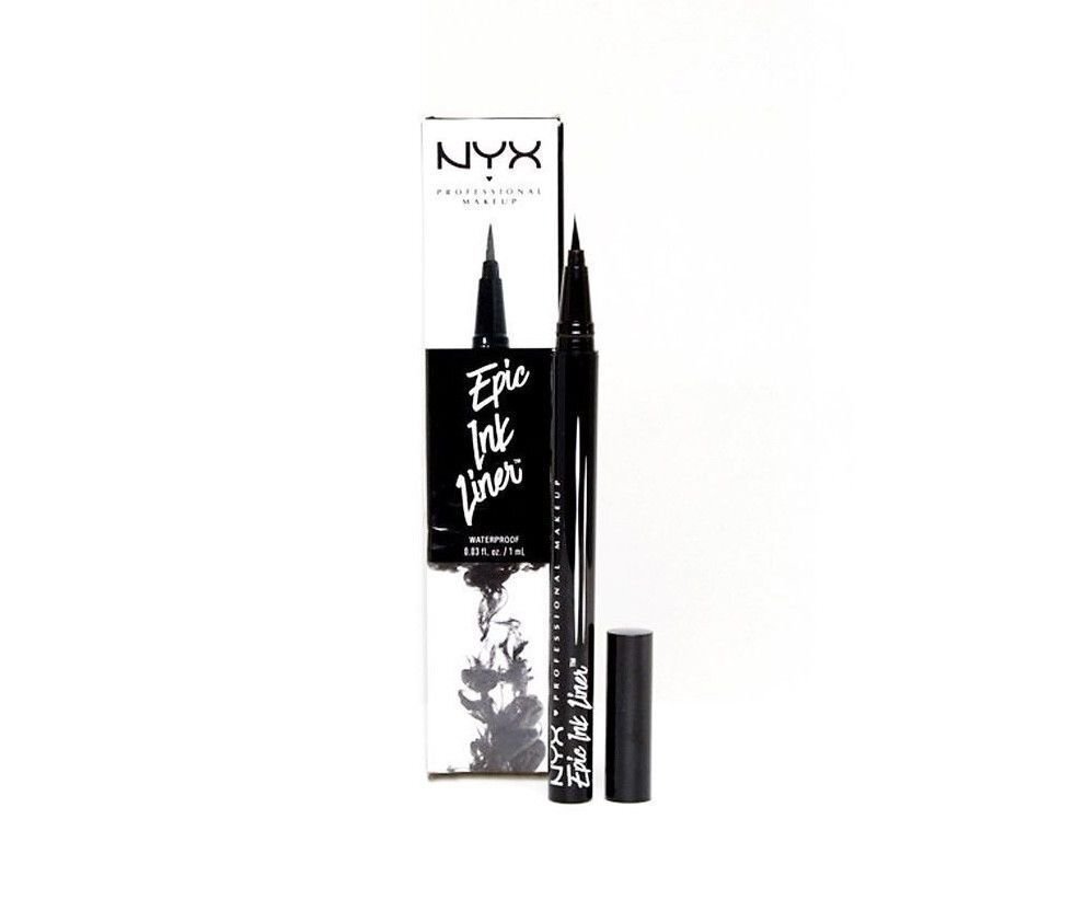 Vedel silmalainer NYX Professional Makeup Epic Ink, 1 ml, 01 Black hind ja info | Ripsmetušid, lauvärvid, silmapliiatsid, seerumid | kaup24.ee