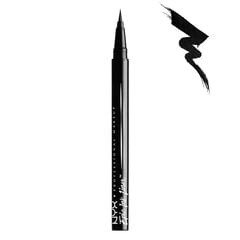 Vedel silmalainer NYX Professional Makeup Epic Ink, 1 ml, 01 Black цена и информация | Тушь, средства для роста ресниц, тени для век, карандаши для глаз | kaup24.ee