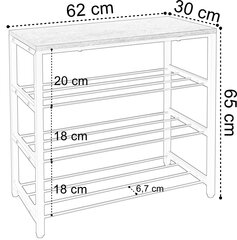 Stella loft kingariiul, 4 taset цена и информация | Комоды | kaup24.ee