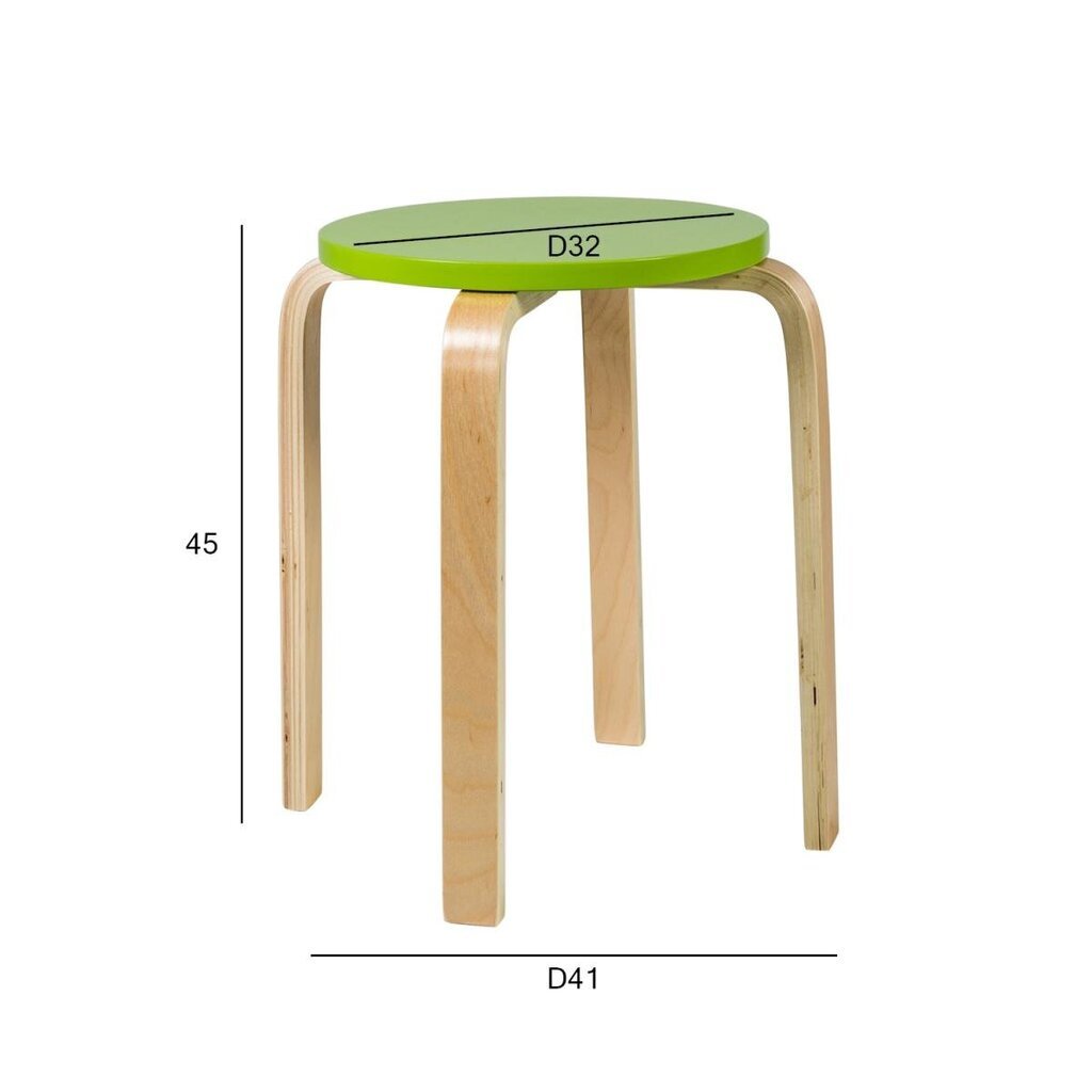 Taburet Sixty, roheline hind ja info | Söögitoolid, baaritoolid | kaup24.ee