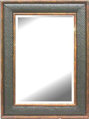 Зеркало Catania, 121x91 см, черное/коричневое цена и информация | Зеркала | kaup24.ee