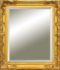 Зеркало Faenza, 62x52 см, золотого цвета цена и информация | Подвесные зеркала | kaup24.ee