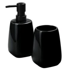 Набор аксессуаров для ванной комнаты Kadax, 2 предмета, черный цена и информация | Аксессуары для ванной комнаты | kaup24.ee