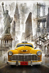 Teemantmosaiikkomplekt WIZARDI "New York Taxi" hind ja info | Teemantmaalid, teemanttikandid | kaup24.ee