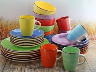 HTI keraamiliste taldrikute komplekt Rainbow, 6 tk hind ja info | Lauanõud ja kööginõud | kaup24.ee