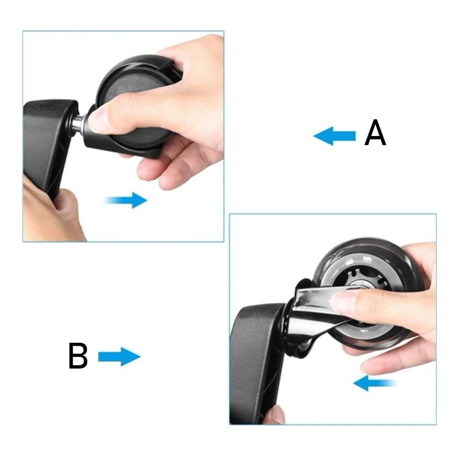 Komplektis 5 PERSES kummiratast tugitoolidele ja toolidele hind ja info | Mööblirattad | kaup24.ee