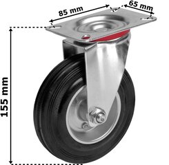 MOVER mööblirataste komplekt, 4 ratast, 400 kg hind ja info | Kontoritoolid | kaup24.ee