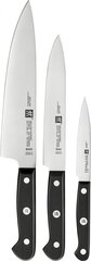 ZWILLING 36130-003-0 Set de 3 Couteaux, Acier Inoxydable, Noir, 34 x 14 x 3 см 3 шт. Набор ножей цена и информация | Ножи и аксессуары для них | kaup24.ee