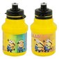 Pudel koos hoidikuga Insportline Minions, 350 ml, kollane hind ja info | Jalgratta joogipudelid, pudelihoidjad | kaup24.ee