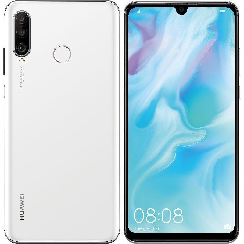 Mobiiltelefon Huawei P30 Lite, 128 GB, Valge цена и информация | Telefonid | kaup24.ee