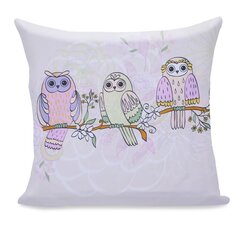 Наволочка DecoKing Owls 80x80 см цена и информация | Декоративные подушки и наволочки | kaup24.ee