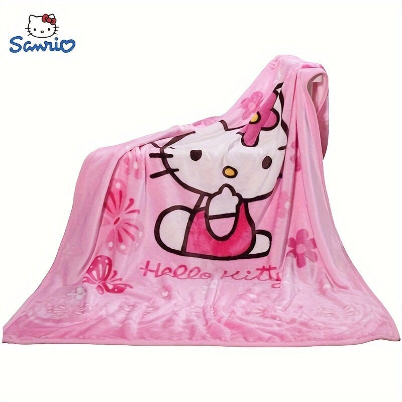 'Hello Kitty roosa tekk sobib kevadeks/suveks/sügiseks/talveks Pehme ja mugav flanellist fliisist tekk Pehme ja soe plüüsist diivanitekk 140,0x100,0 cm [volitatud]' hind ja info | Voodikatted, pleedid | kaup24.ee