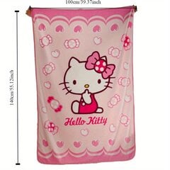 'Hello Kitty plüüsist mänguasi ja hubane tekikomplekt – ehtne armas multifilmi fliiskangas – pehme polüesterkangas – ideaalne magamiseks, reisimiseks ja kodukaunistuseks – kingitus teismelistele vanuses 14+' hind ja info | Voodikatted, pleedid | kaup24.ee