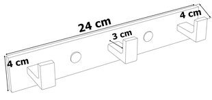 Trio pööningu riidepuu, must hind ja info | Riidestanged ja nagid | kaup24.ee