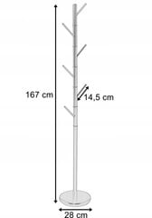 Niko põrandanagi, must цена и информация | Вешалки для одежды | kaup24.ee