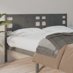Изголовье кровати, 126x4x100 см, серое цена и информация | Кровати | kaup24.ee