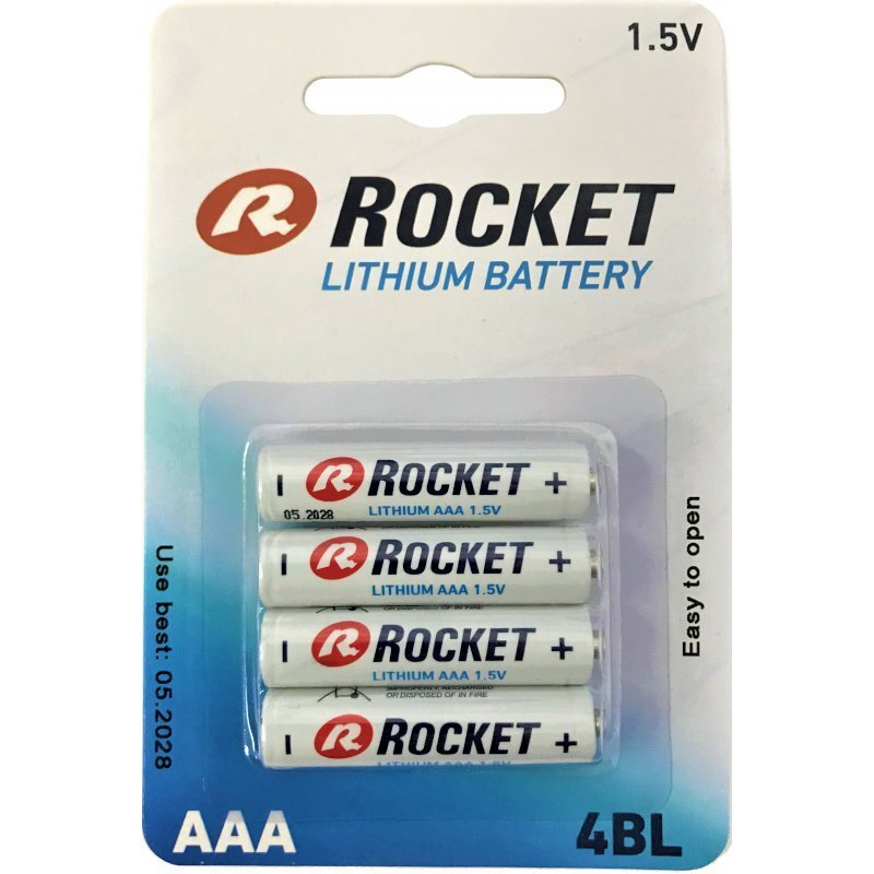 AAA patareid Rocket Lithium, 4 tk цена и информация | Patareid | kaup24.ee
